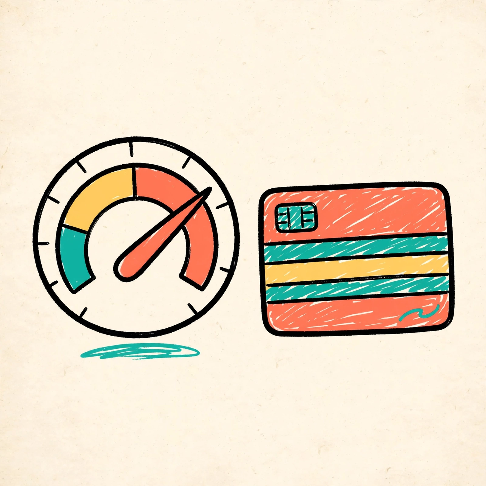 Credit & Scores illustration